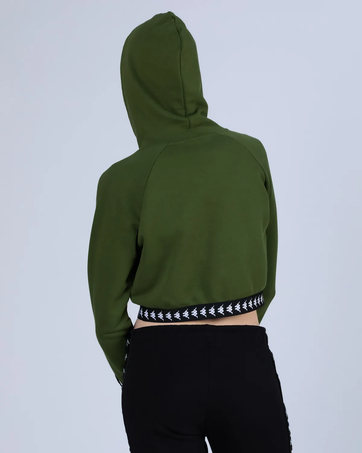 Yeşil 222 Banda Vanity  Kadın Yeşil-Siyah Regular Hoodie