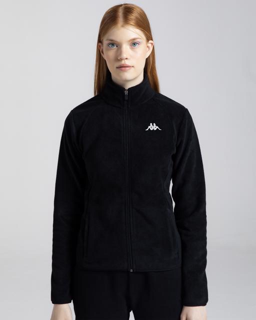 Siyah Logo Vavaux 2 Slim  Kadın Siyah Slim Fit Polar - KAPPA® Türkiye