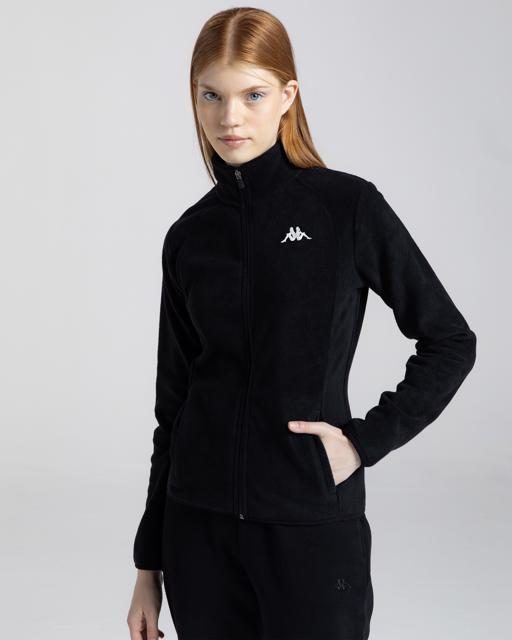 Siyah Logo Vavaux 2 Slim  Kadın Siyah Slim Fit Polar - KAPPA® Türkiye