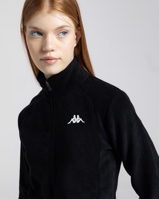 Siyah Logo Vavaux 2 Slim  Kadın Siyah Slim Fit Polar - KAPPA® Türkiye