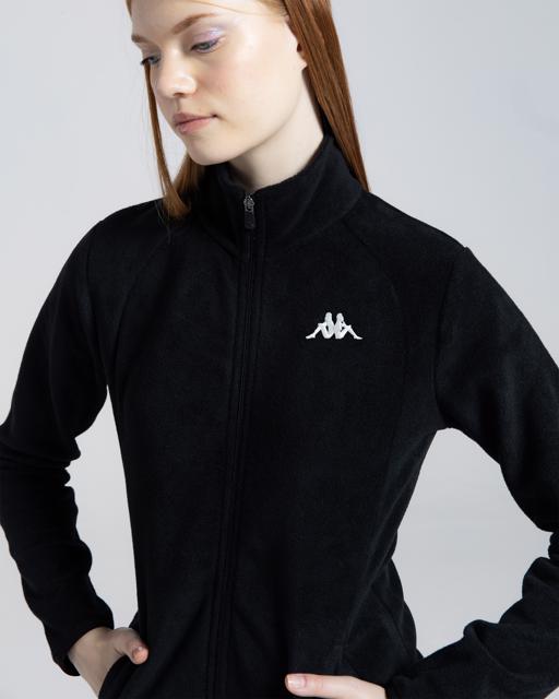 Siyah Logo Vavaux 2 Slim  Kadın Siyah Slim Fit Polar - KAPPA® Türkiye