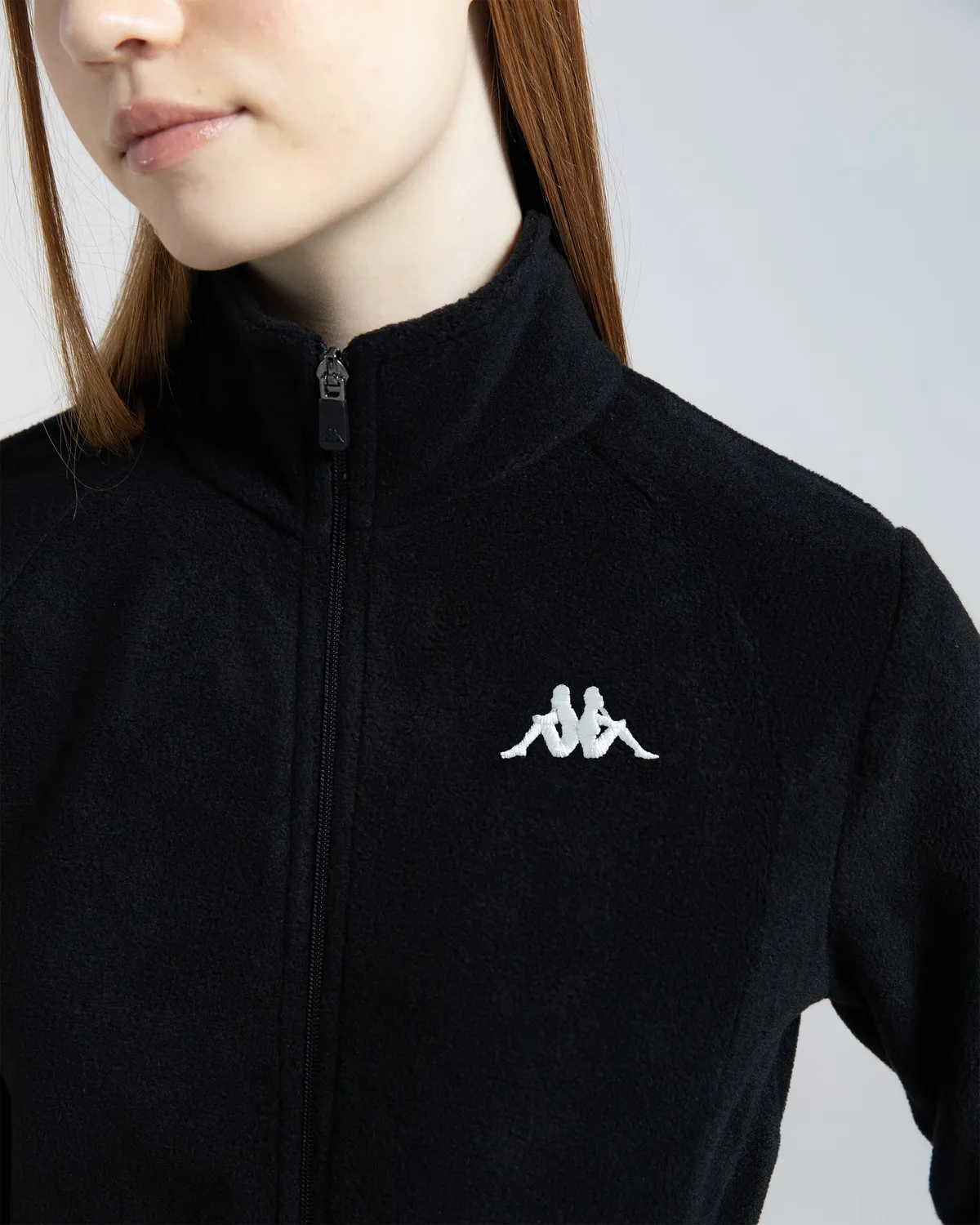 Siyah Logo Vavaux 2 Slim  Kadın Siyah Slim Fit Polar