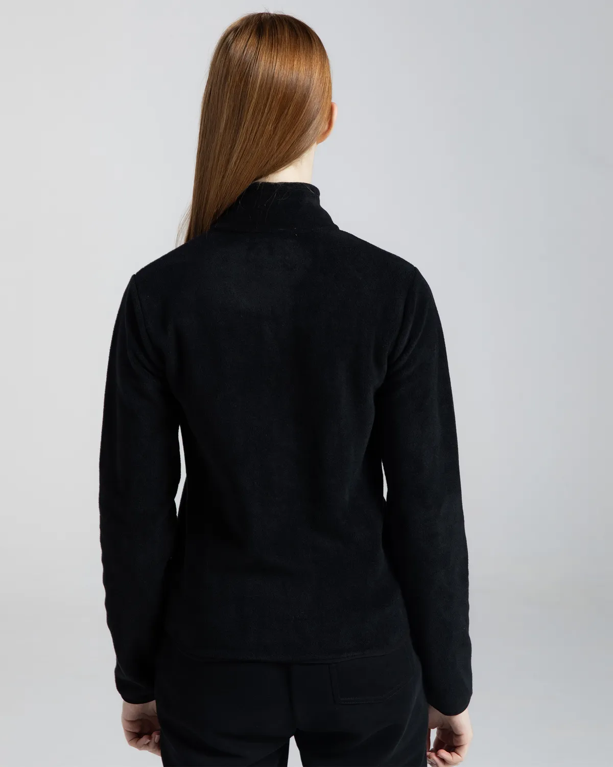 Siyah Logo Vavaux 2 Slim  Kadın Siyah Slim Fit Polar