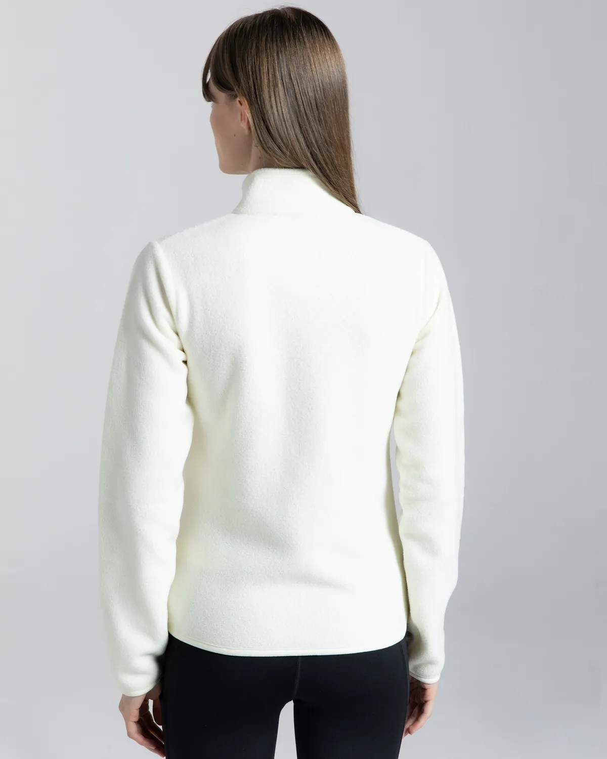 Beyaz Logo Vavaux 2 Slim  Kadın Beyaz Slim Fit Polar