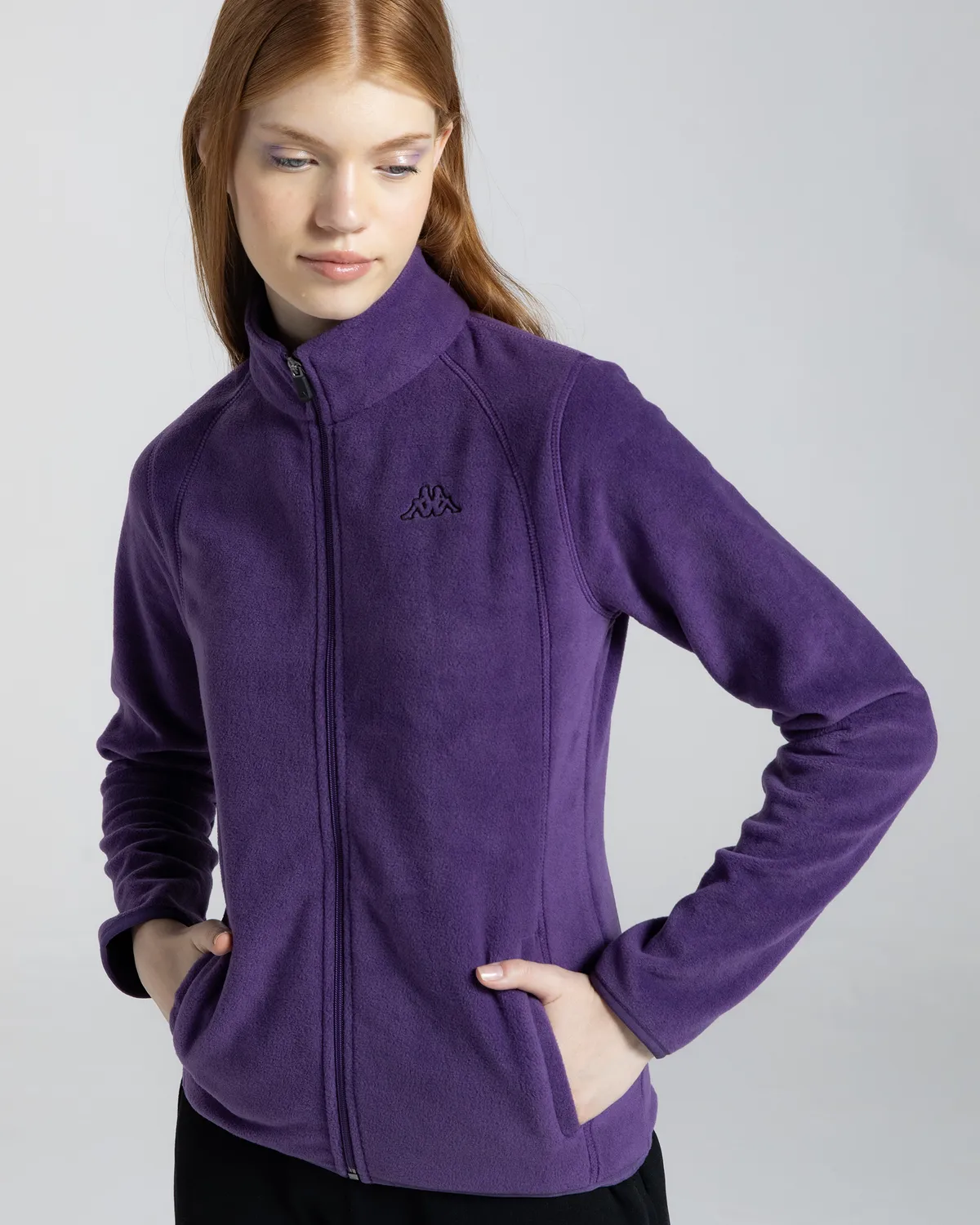 Mor Logo Vavaux 2 Slim  Kadın Mor Slim Fit Polar