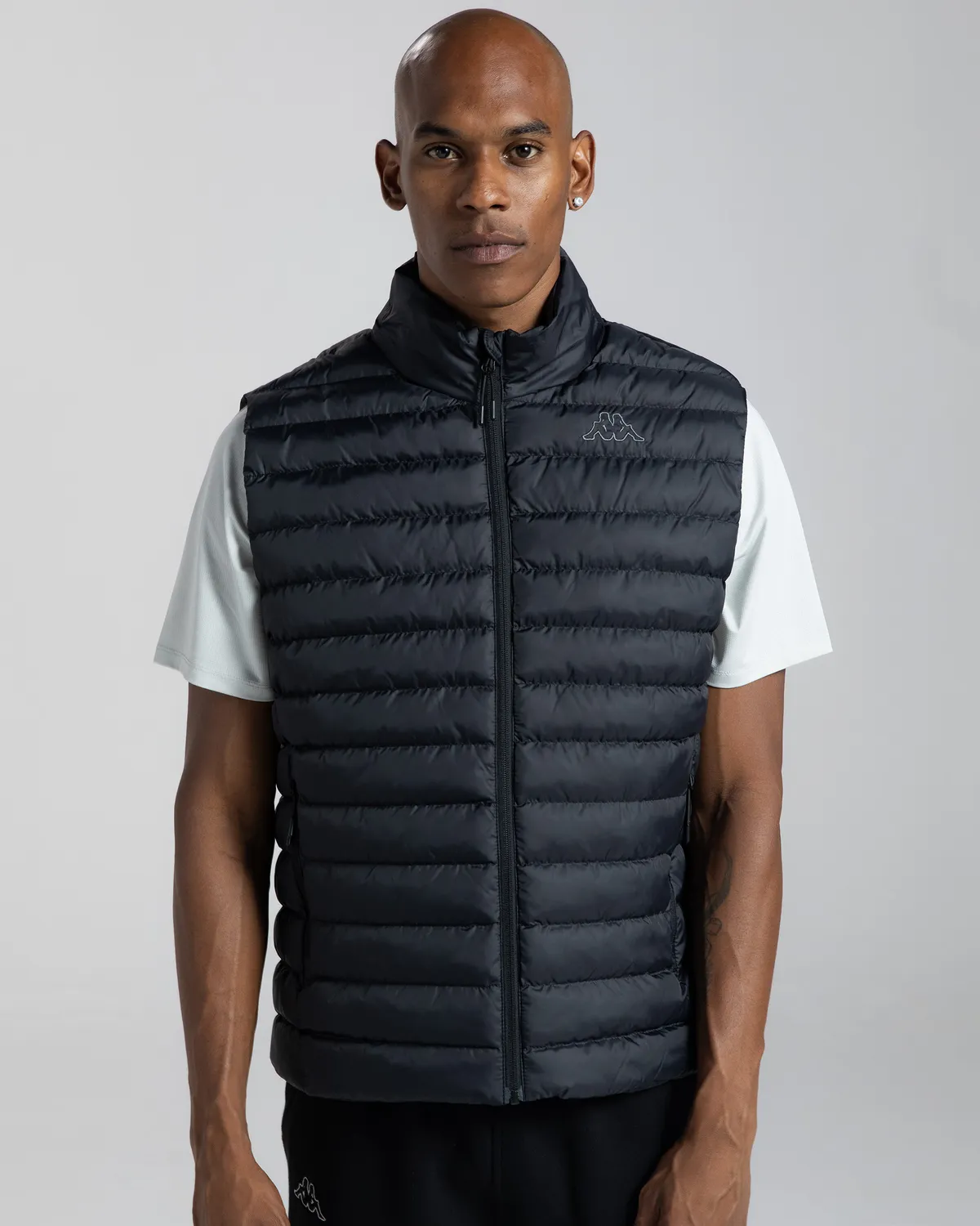 Siyah Logo Astrovest Erkek Siyah Regular Fit Yelek