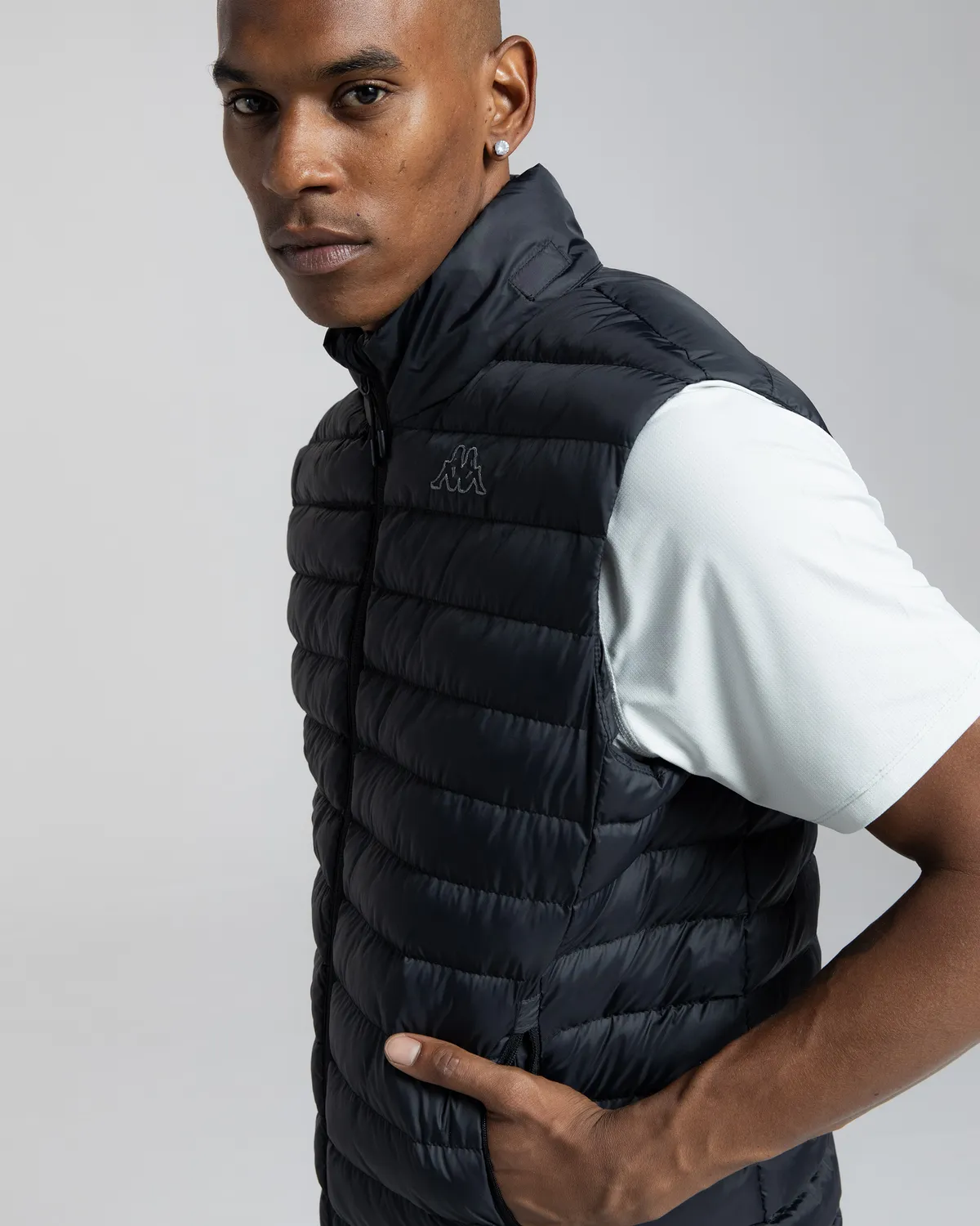 Siyah Logo Astrovest Erkek Siyah Regular Fit Yelek