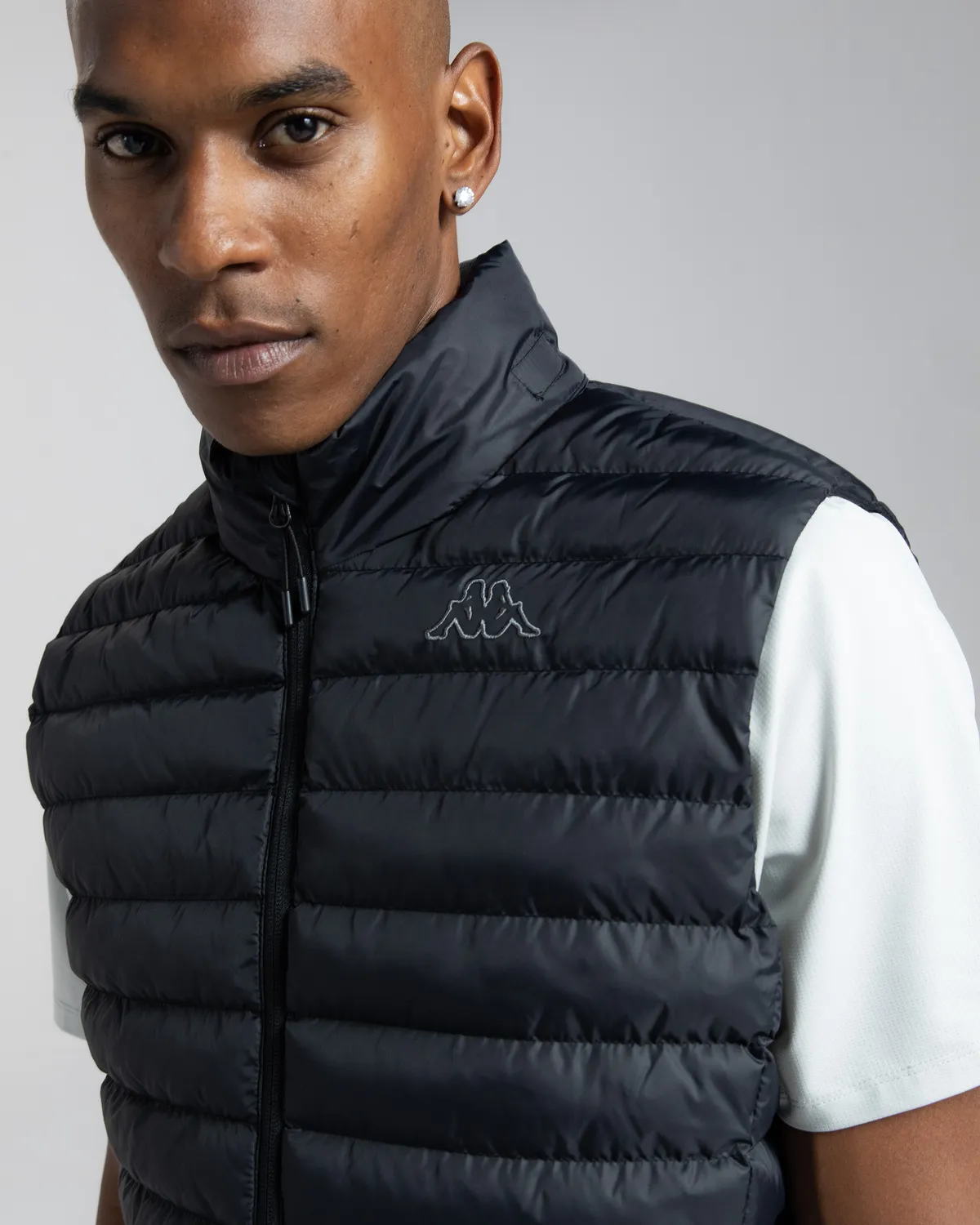 Siyah Logo Astrovest Erkek Siyah Regular Fit Yelek