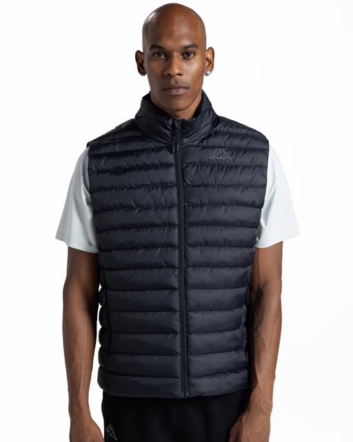 Siyah Logo Astrovest Erkek Siyah Regular Yelek - KAPPA® Türkiye