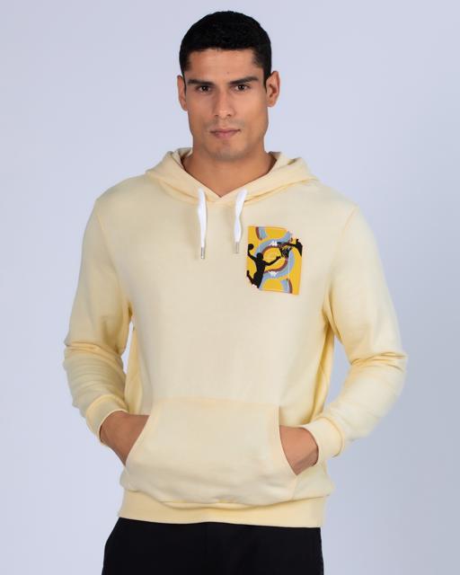 Bej Authentic Graphik Vincent  Erkek Bej Comfort Hoodie - KAPPA® Türkiye