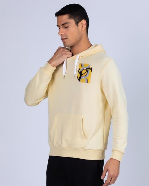 Bej Authentic Graphik Vincent  Erkek Bej Comfort Hoodie - KAPPA® Türkiye