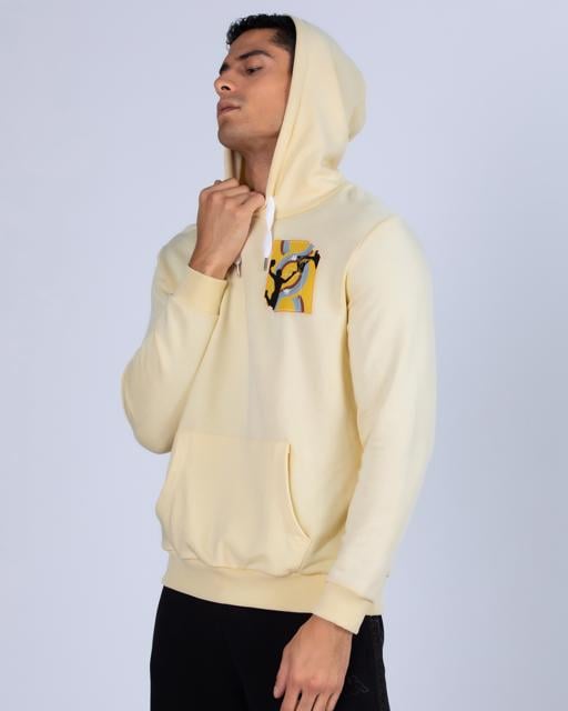 Bej Authentic Graphik Vincent  Erkek Bej Comfort Hoodie - KAPPA® Türkiye