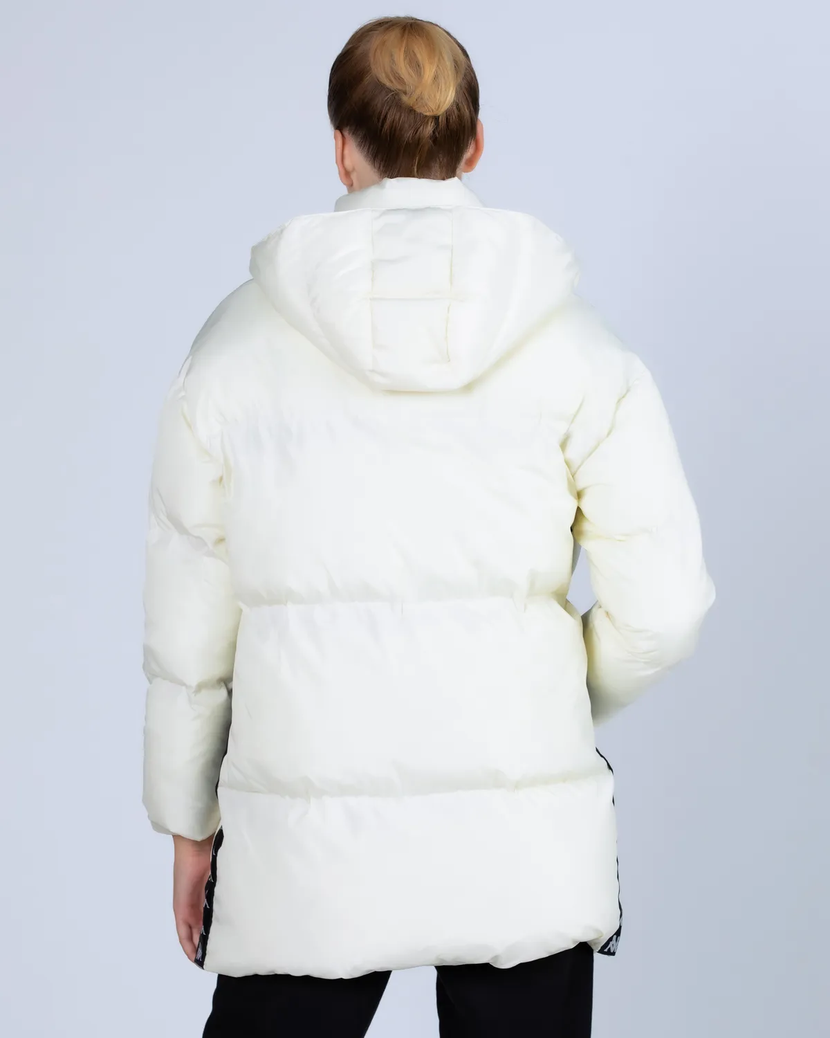 Beyaz 222 Banda Leah  Kadın Krem-Siyah Regular Fit Mont