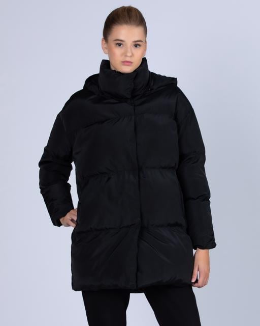 Siyah 222 Banda Leah  Kadın Siyah -  Beyaz Regular Mont - KAPPA® Türkiye