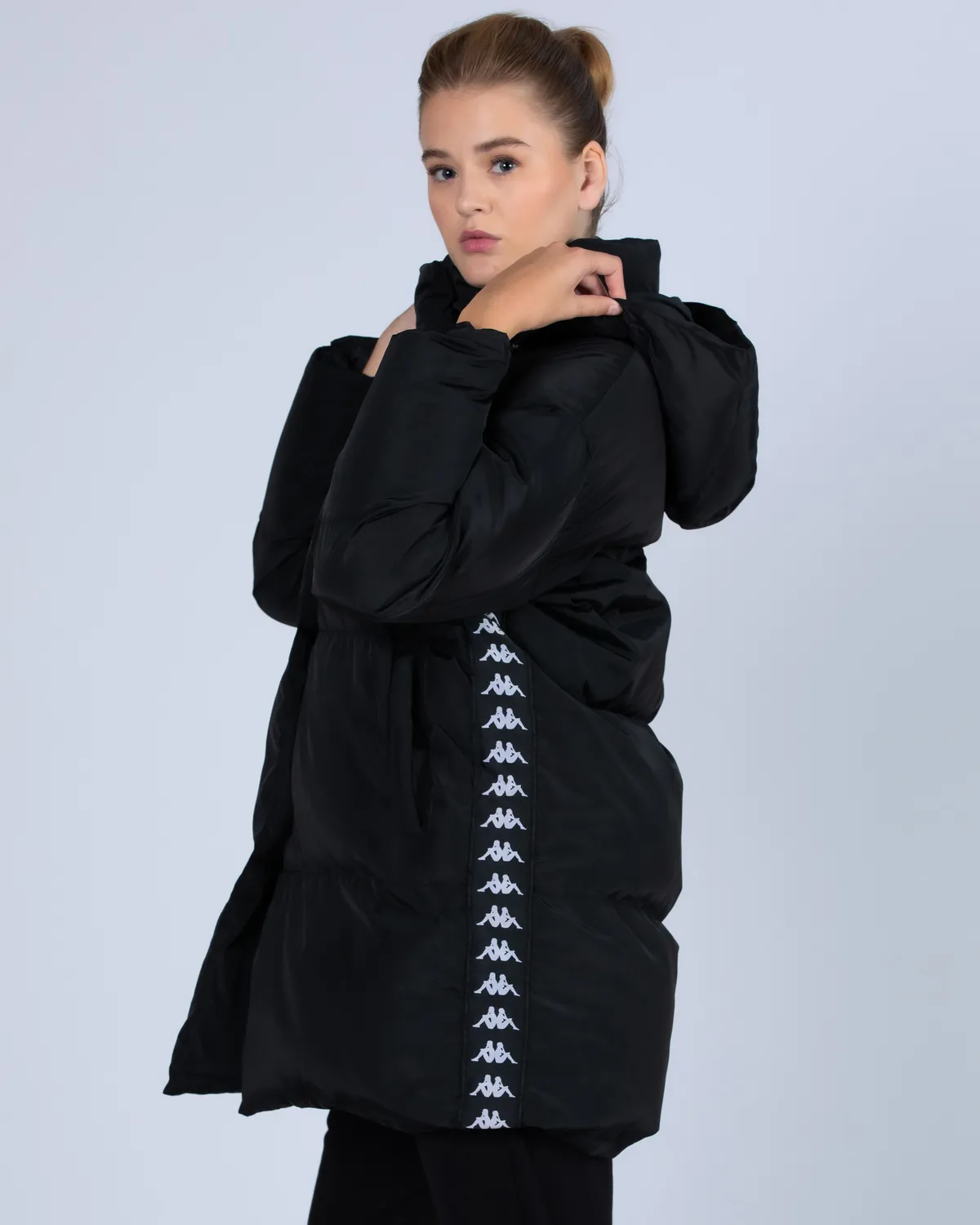 Siyah 222 Banda Leah  Kadın Siyah -  Beyaz Regular Mont