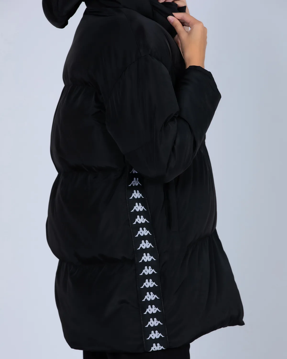 Siyah 222 Banda Leah  Kadın Siyah -  Beyaz Regular Mont