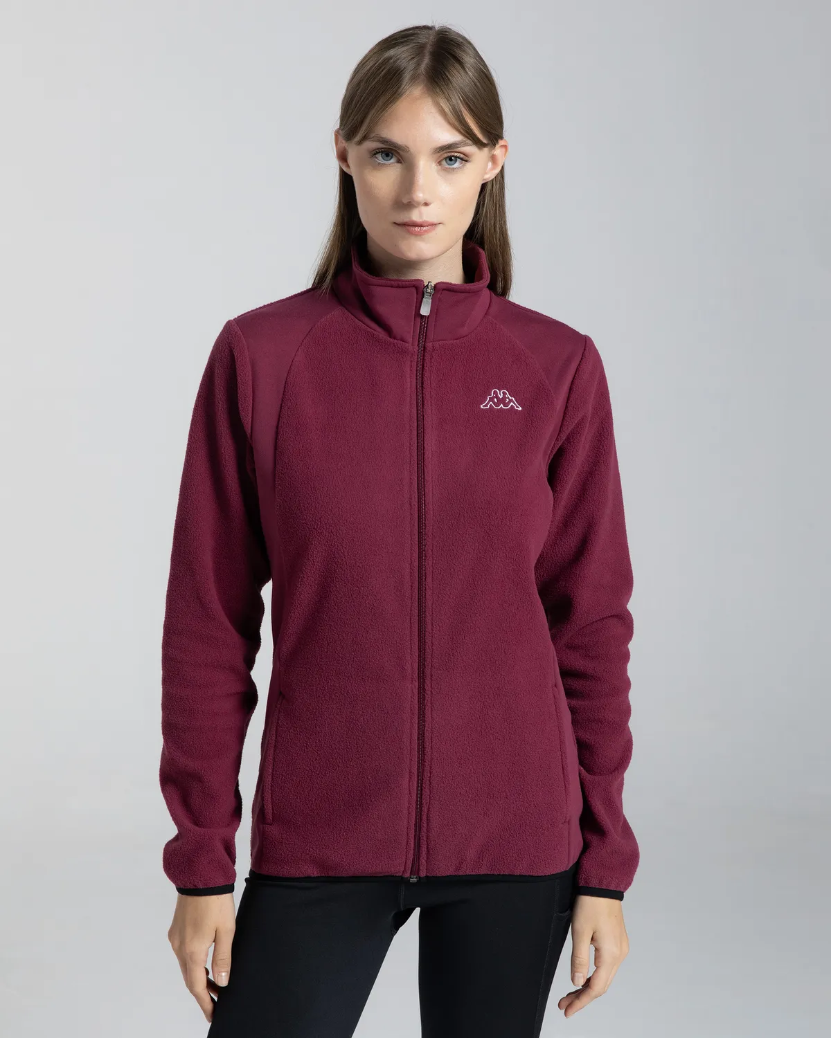 Kırmızı Logo Vavaux Slim  Kadın Kırmızı Slim Fit Polar