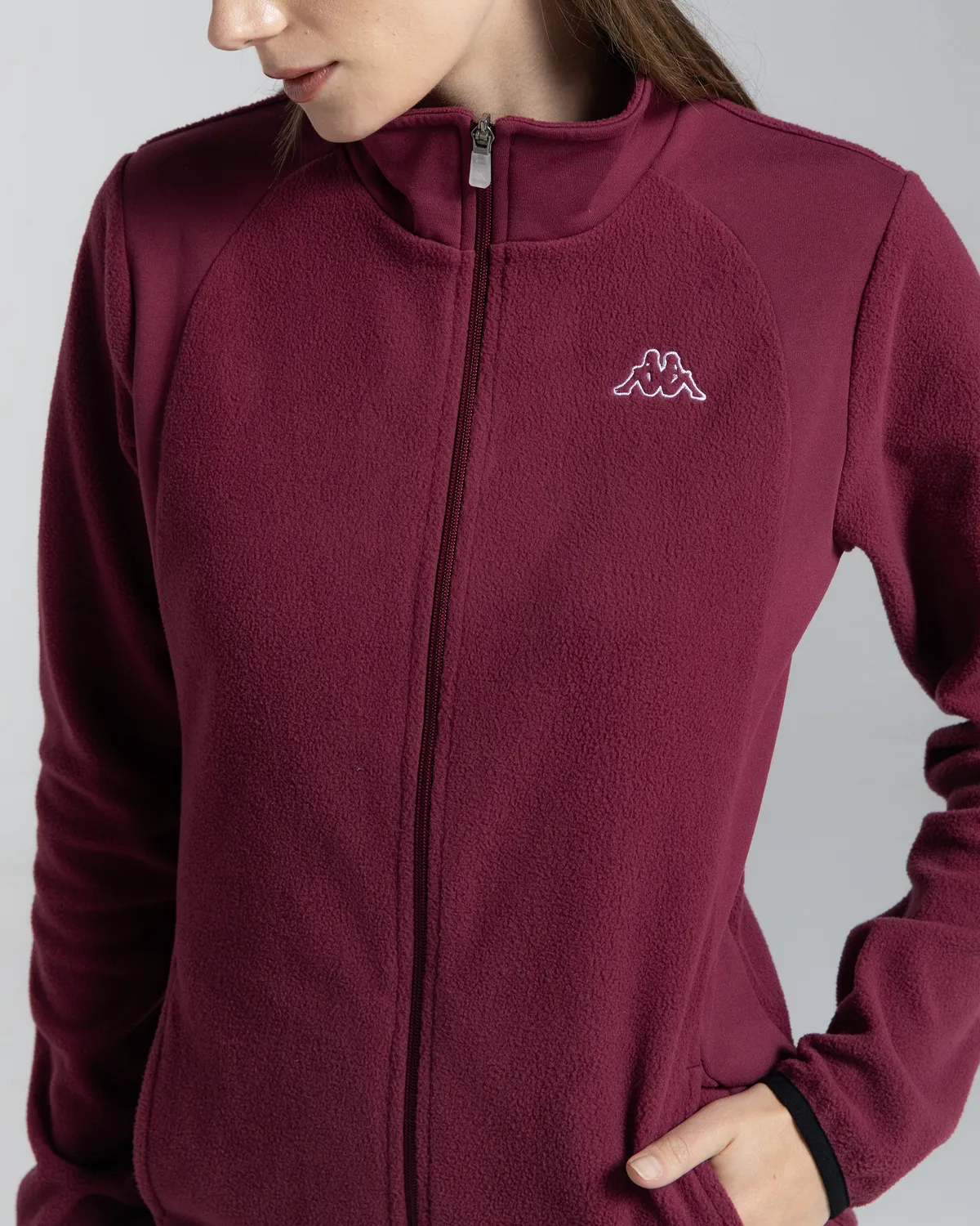 Kırmızı Logo Vavaux Slim  Kadın Kırmızı Slim Fit Polar