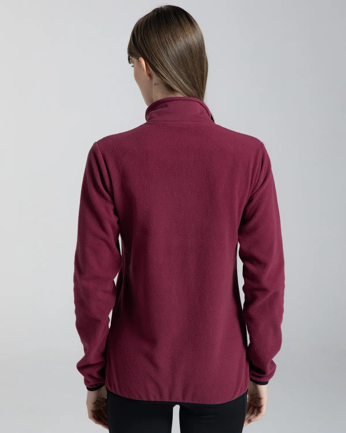 Kırmızı Logo Vavaux Slim  Kadın Kırmızı Slim Fit Polar