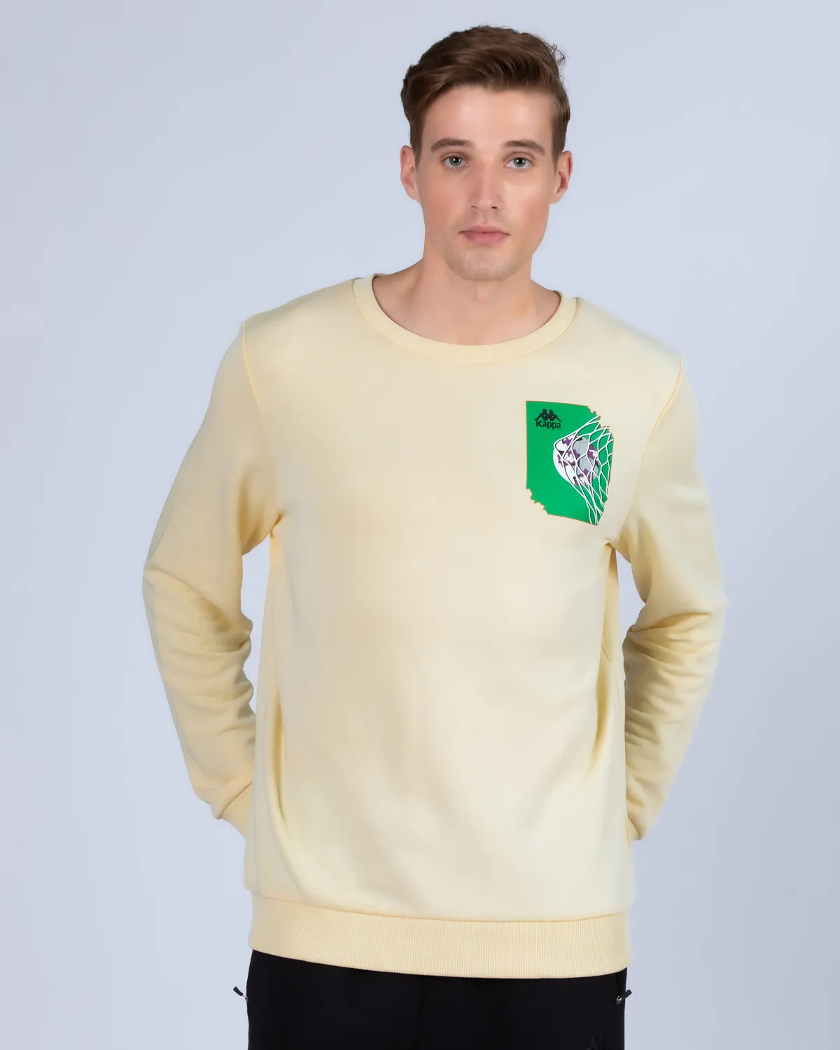 Bej Authentic Graphik Vanes  Erkek Bej Comfort Sweatshirt