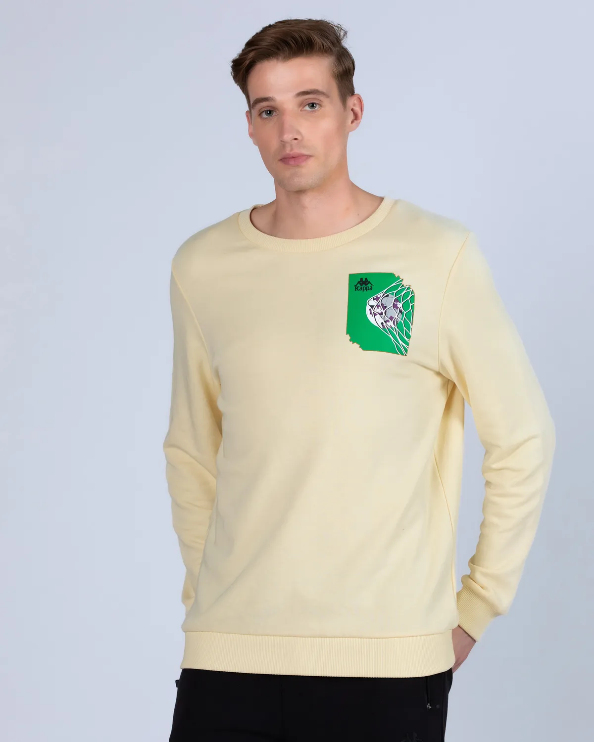 Bej Authentic Graphik Vanes  Erkek Bej Comfort Sweatshirt