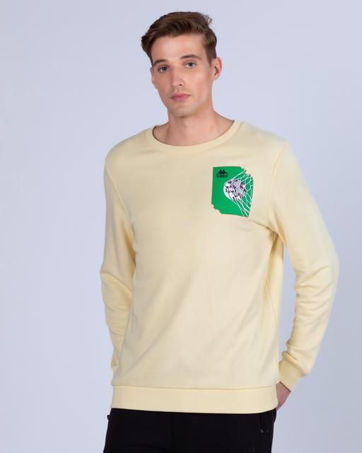 Bej Authentic Graphik Vanes  Erkek Bej Comfort Sweatshirt - KAPPA® Türkiye