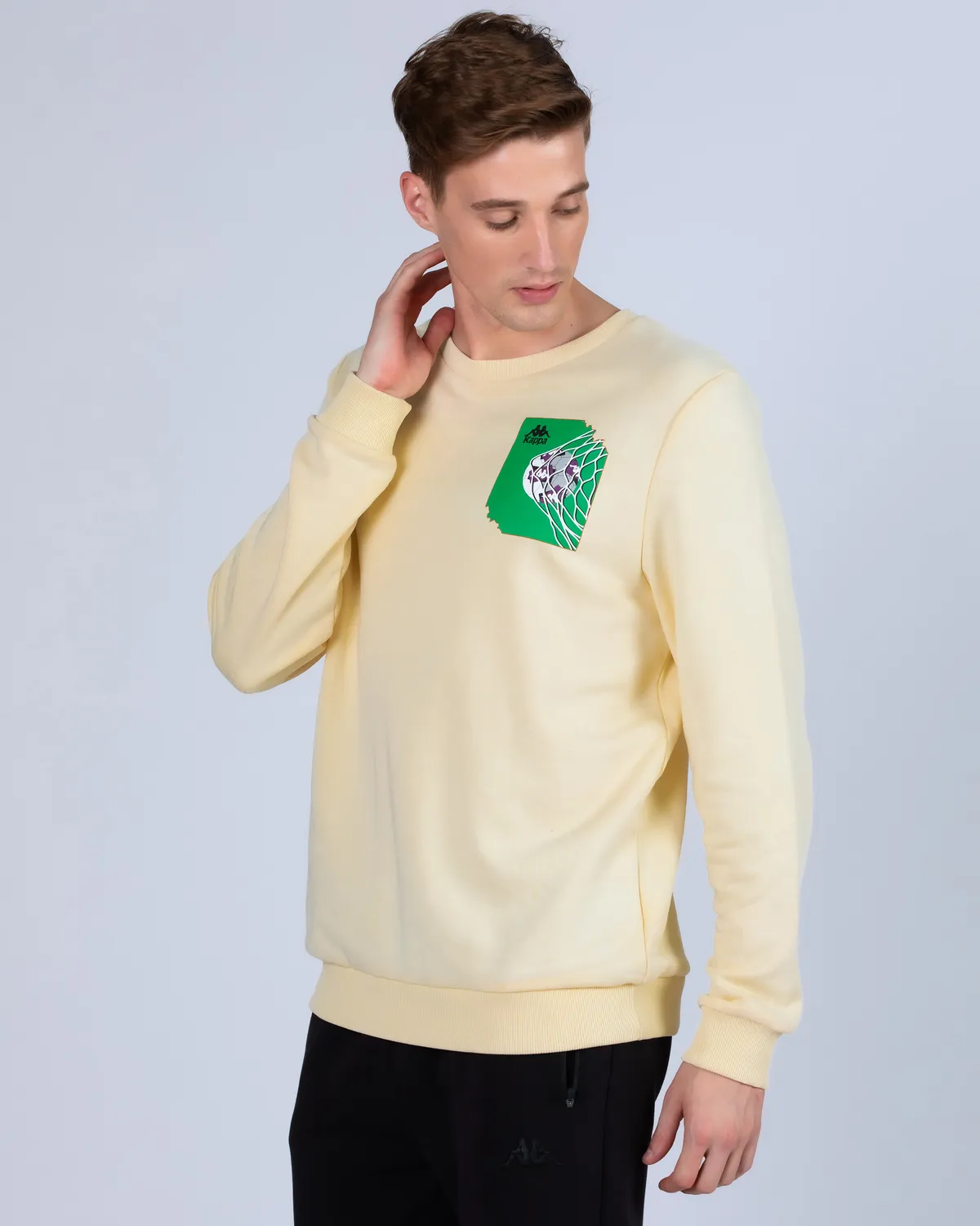 Bej Authentic Graphik Vanes  Erkek Bej Comfort Sweatshirt