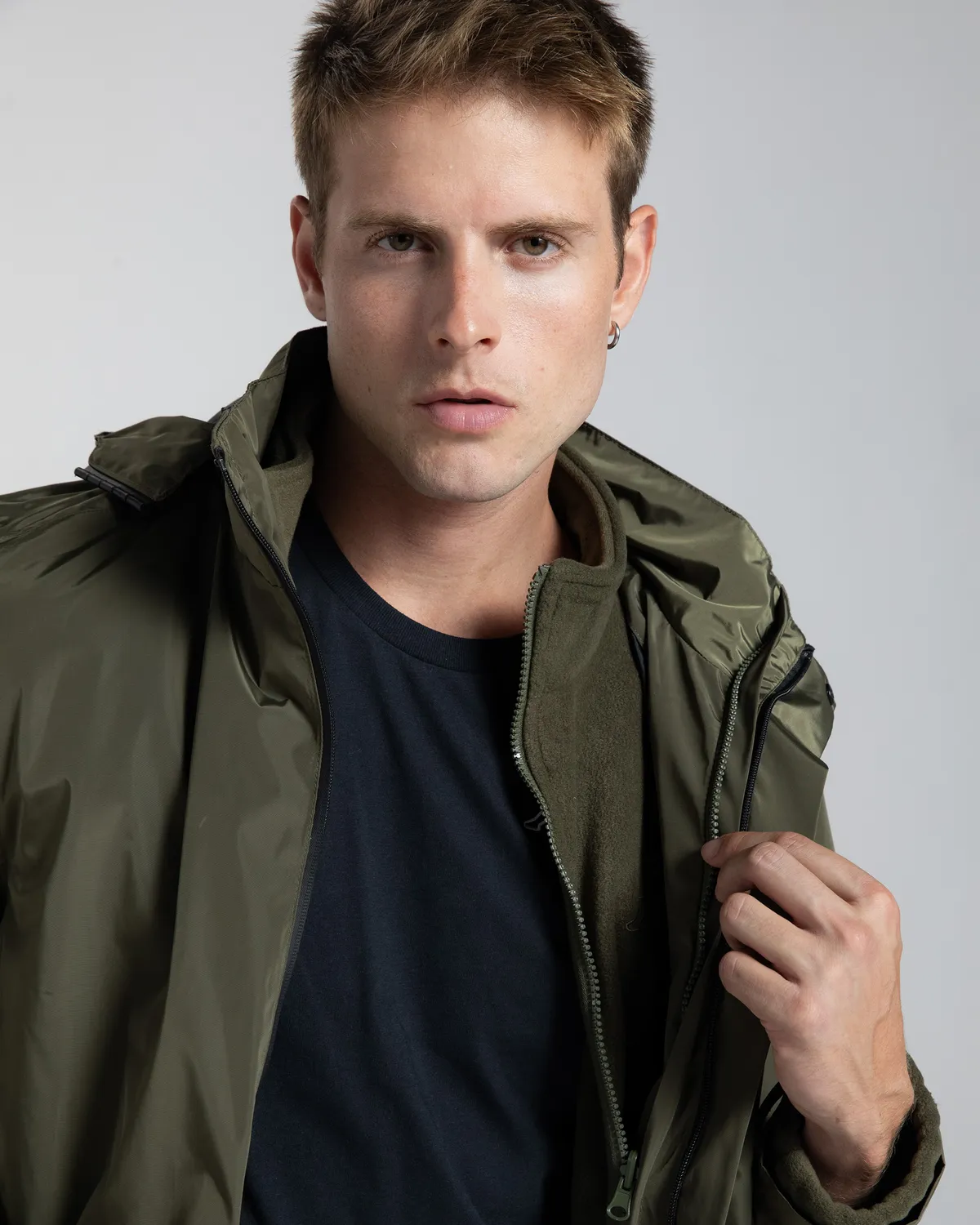 Yeşil Pure  Erkek Yeşil Regular Fit 3-İn-1 Mont