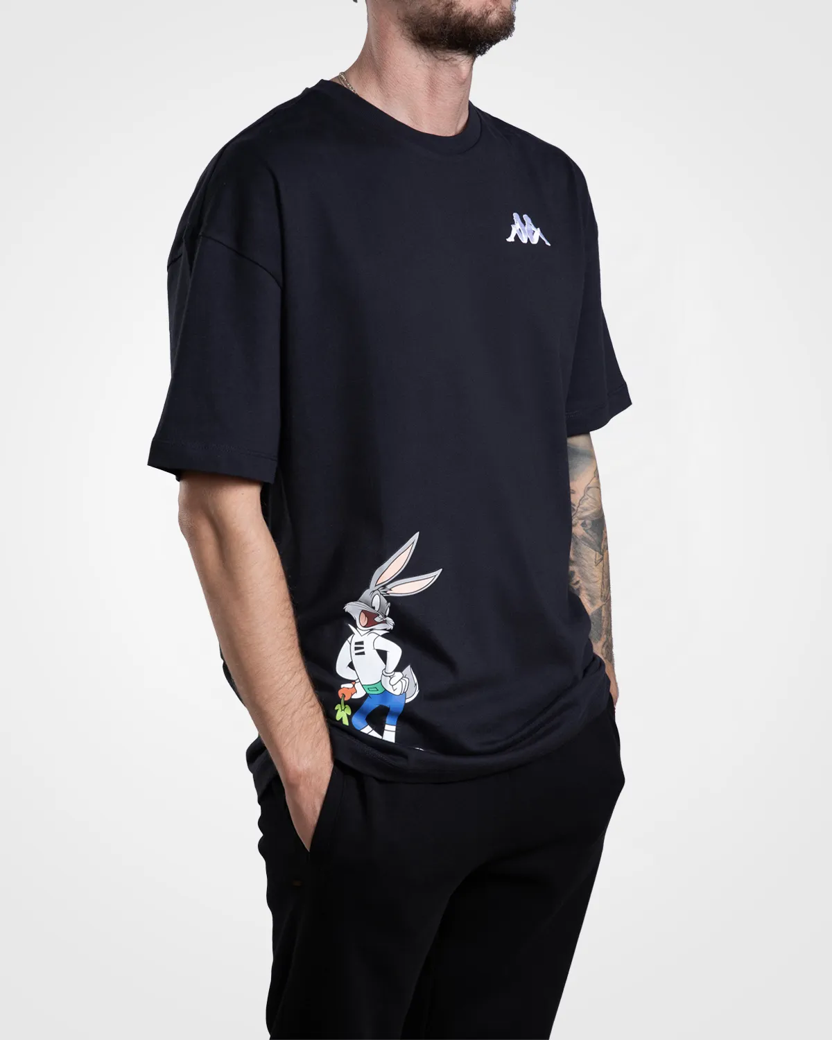 Siyah Authentic Dajen Warner Bros - Looney Tunes Unisex Siyah Beyaz Comfort Tişört