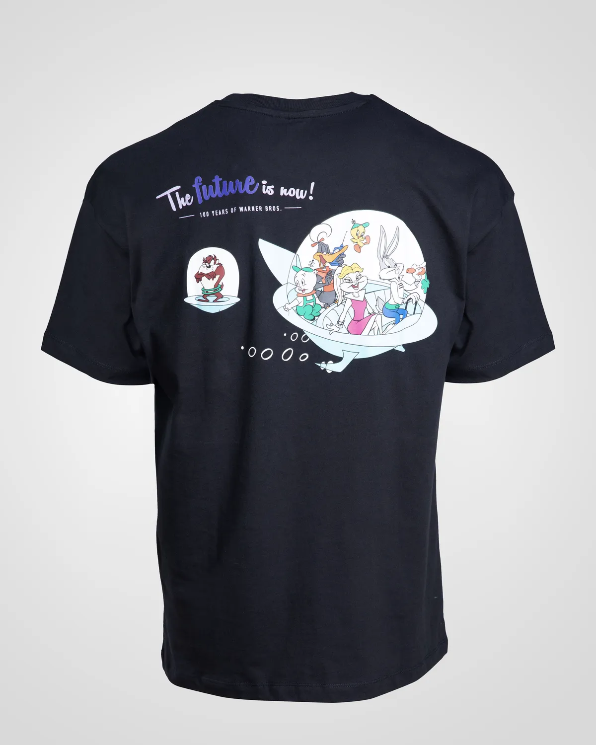Siyah Authentic Dajen Warner Bros - Looney Tunes Unisex Siyah Beyaz Comfort Tişört