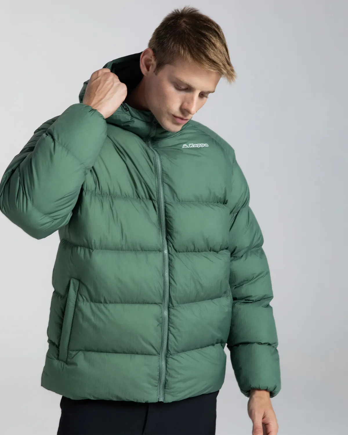 Yeşil Logo 365 Syaro Erkek Yeşil Regular Fit Şişme Mont