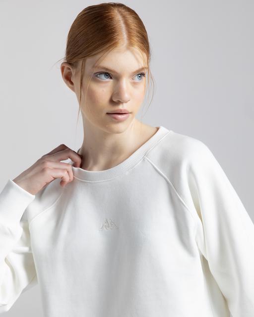 Bej Authentic Chika Kadın Bej Oversize Fit Sweatshirt - KAPPA® Türkiye