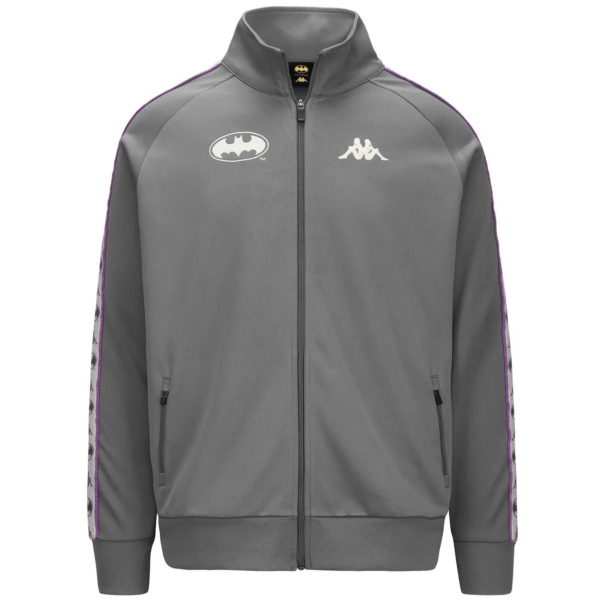 Gri Authentic Zed Warner Bros - Batman Erkek Gri Comfort Fit Fermuarlı Eşofman Üstü