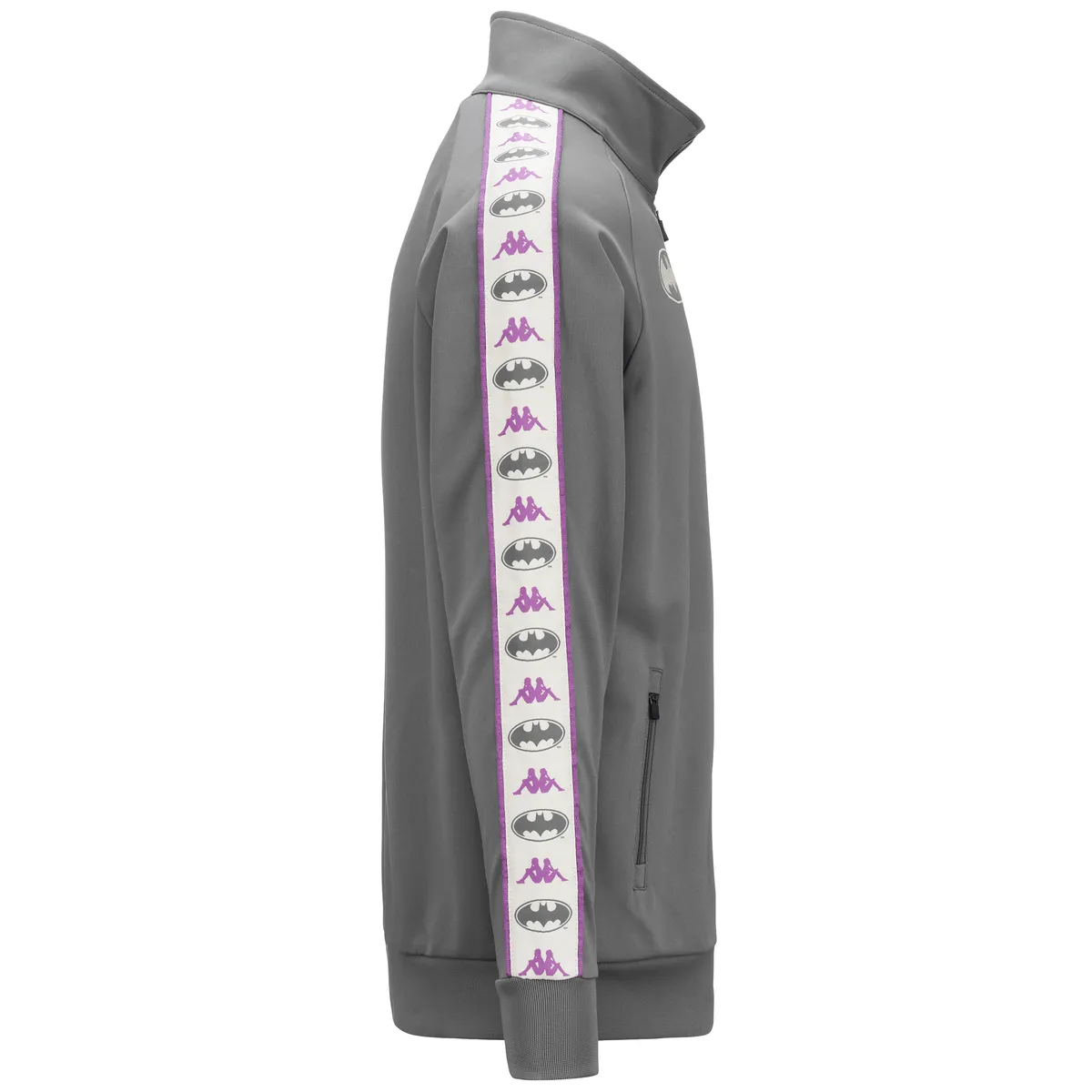 Gri Authentic Zed Warner Bros - Batman Erkek Gri Comfort Fit Fermuarlı Eşofman Üstü