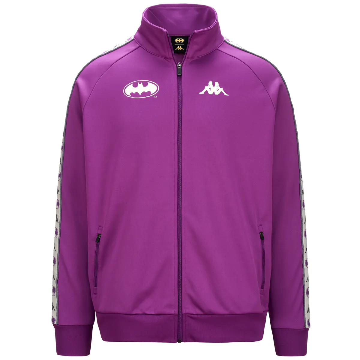 Mor Authentic Zed Warner Bros - Batman Erkek Lila Comfort Fermuarlı Eşofman Üstü
