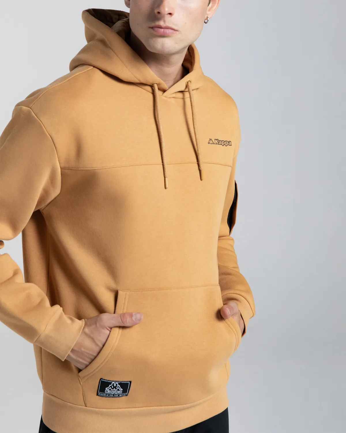 Kahverengi Authentic Hita Erkek Kahverengi-Siyah Oversize Fit Hoodie