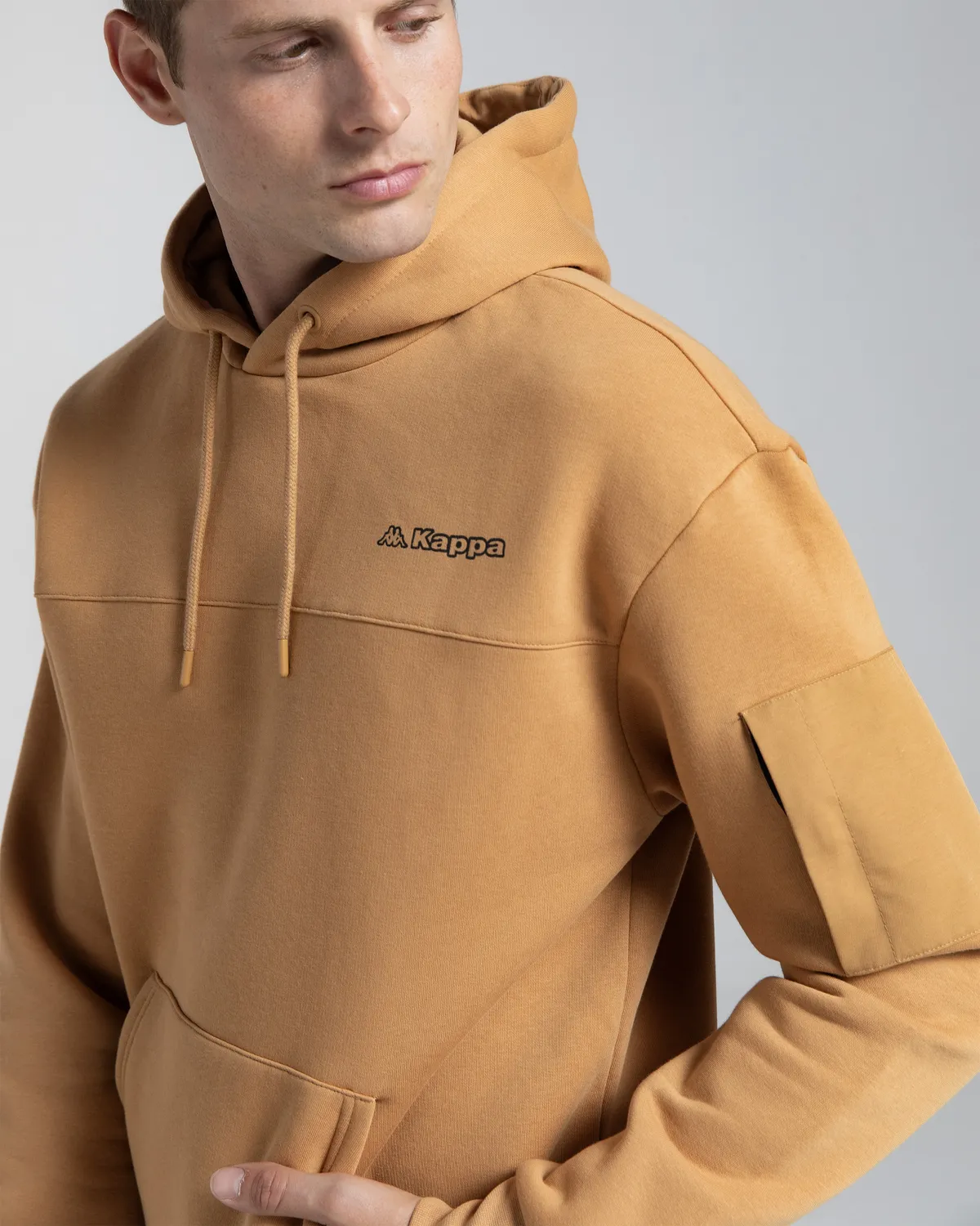 Kahverengi Authentic Hita Erkek Kahverengi-Siyah Oversize Fit Hoodie