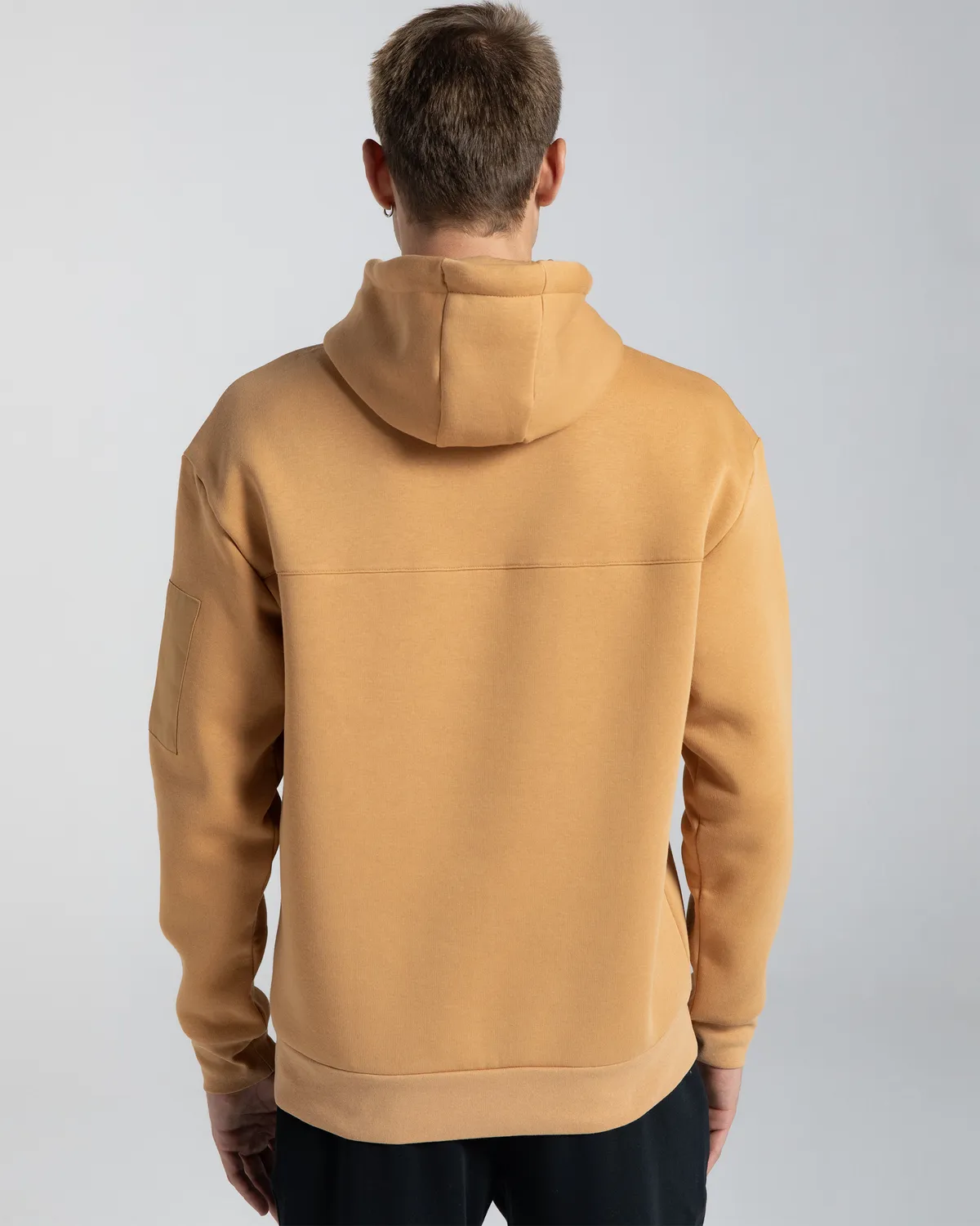 Kahverengi Authentic Hita Erkek Kahverengi-Siyah Oversize Fit Hoodie