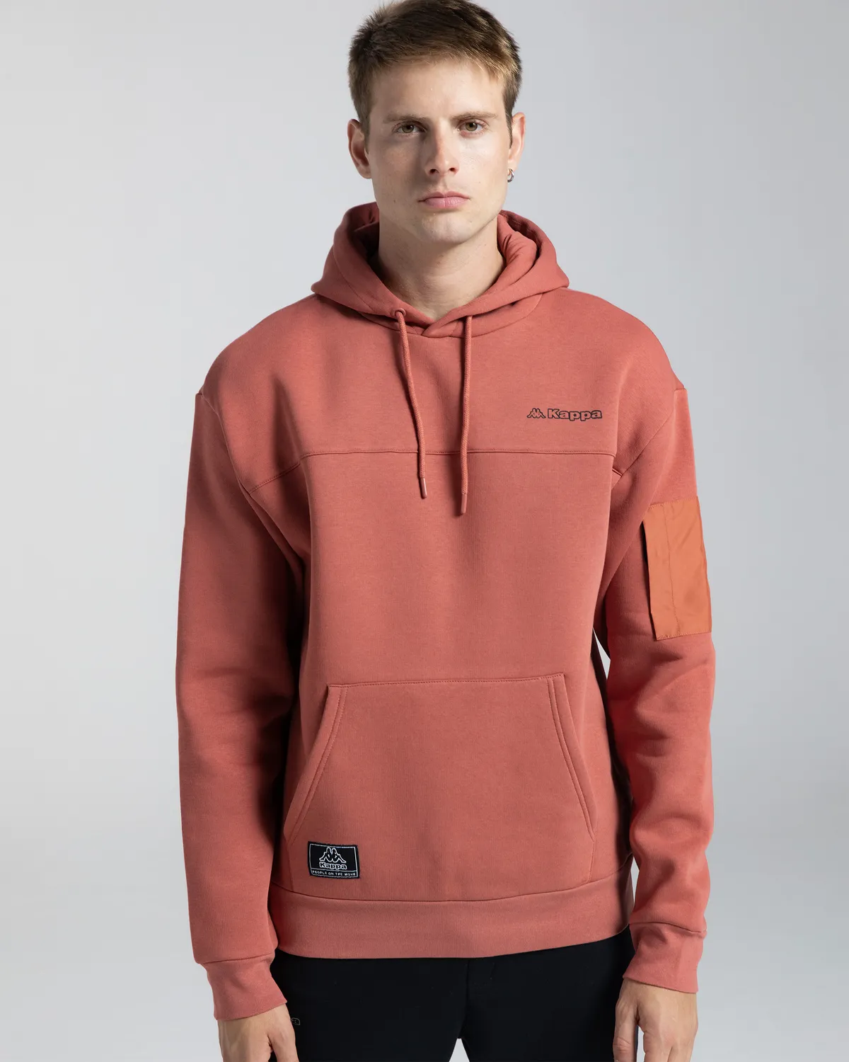 Pembe Authentic Hita Erkek Kiremit Oversize Fit Hoodie