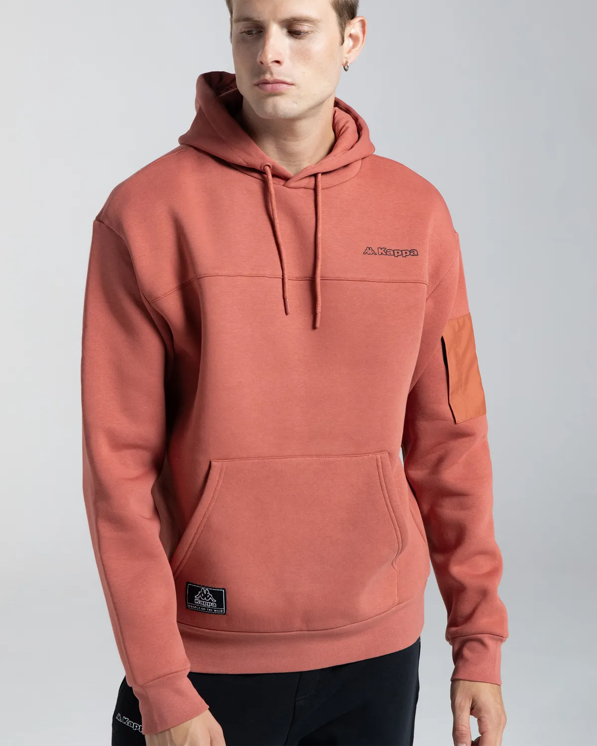 Pembe Authentic Hita Erkek Kiremit Oversize Fit Hoodie