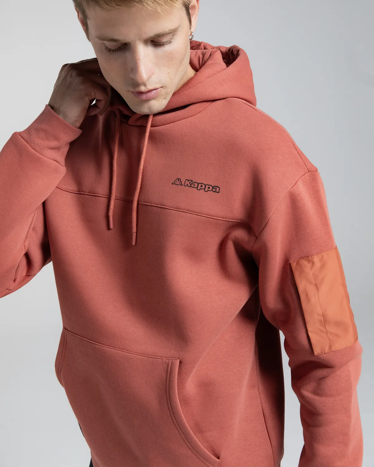 Pembe Authentic Hita Erkek Kiremit Oversize Fit Hoodie