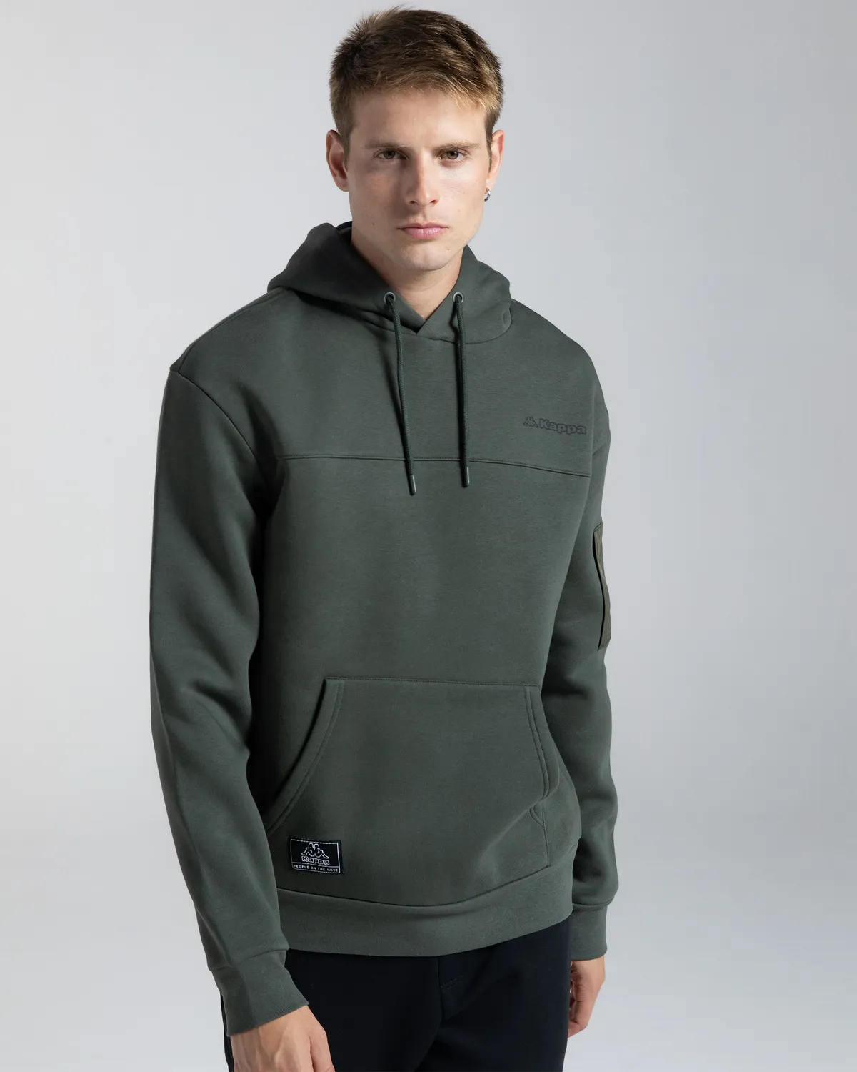 Yeşil Authentic Hita Erkek Haki Oversize Fit Hoodie