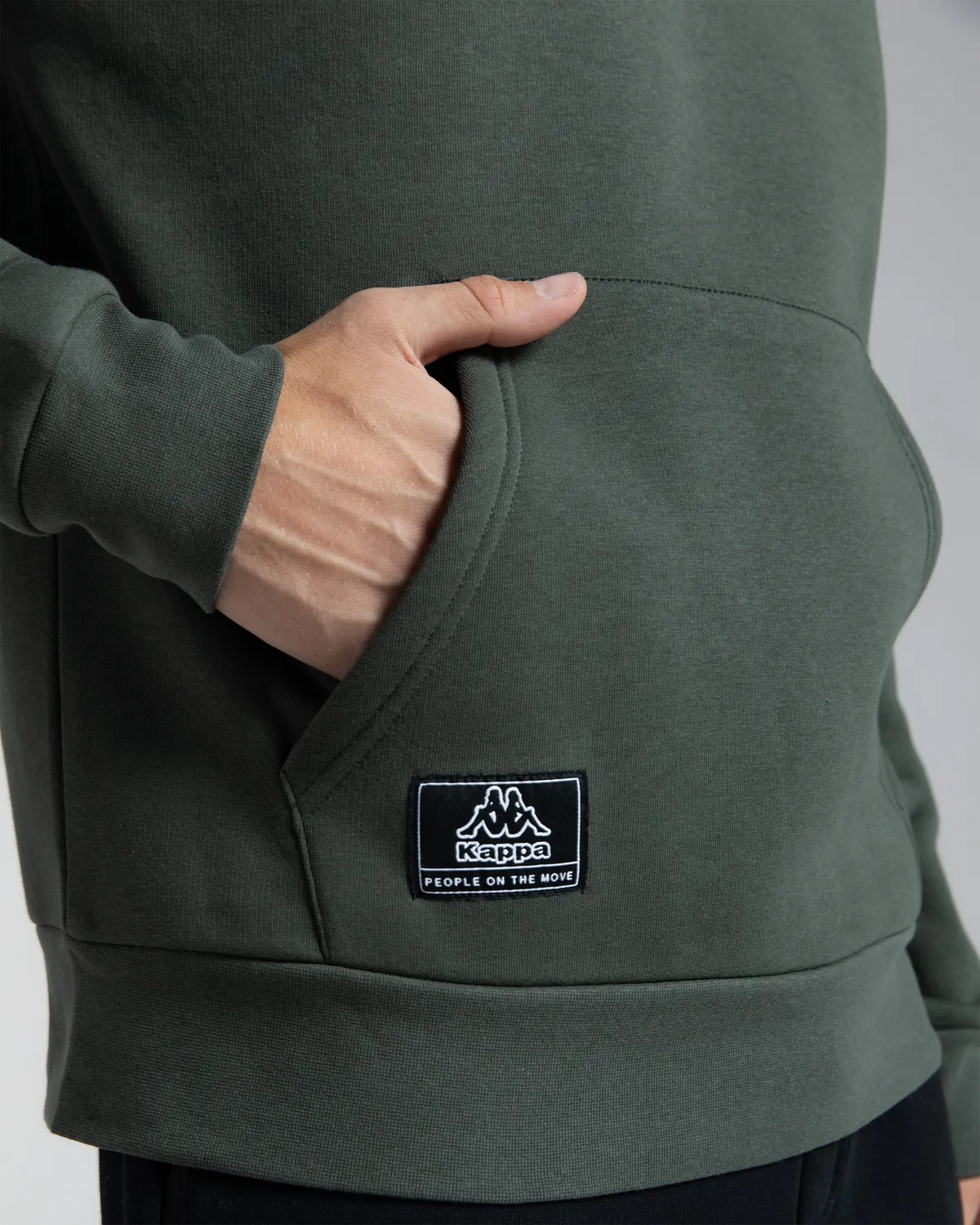 Yeşil Authentic Hita Erkek Haki Oversize Fit Hoodie