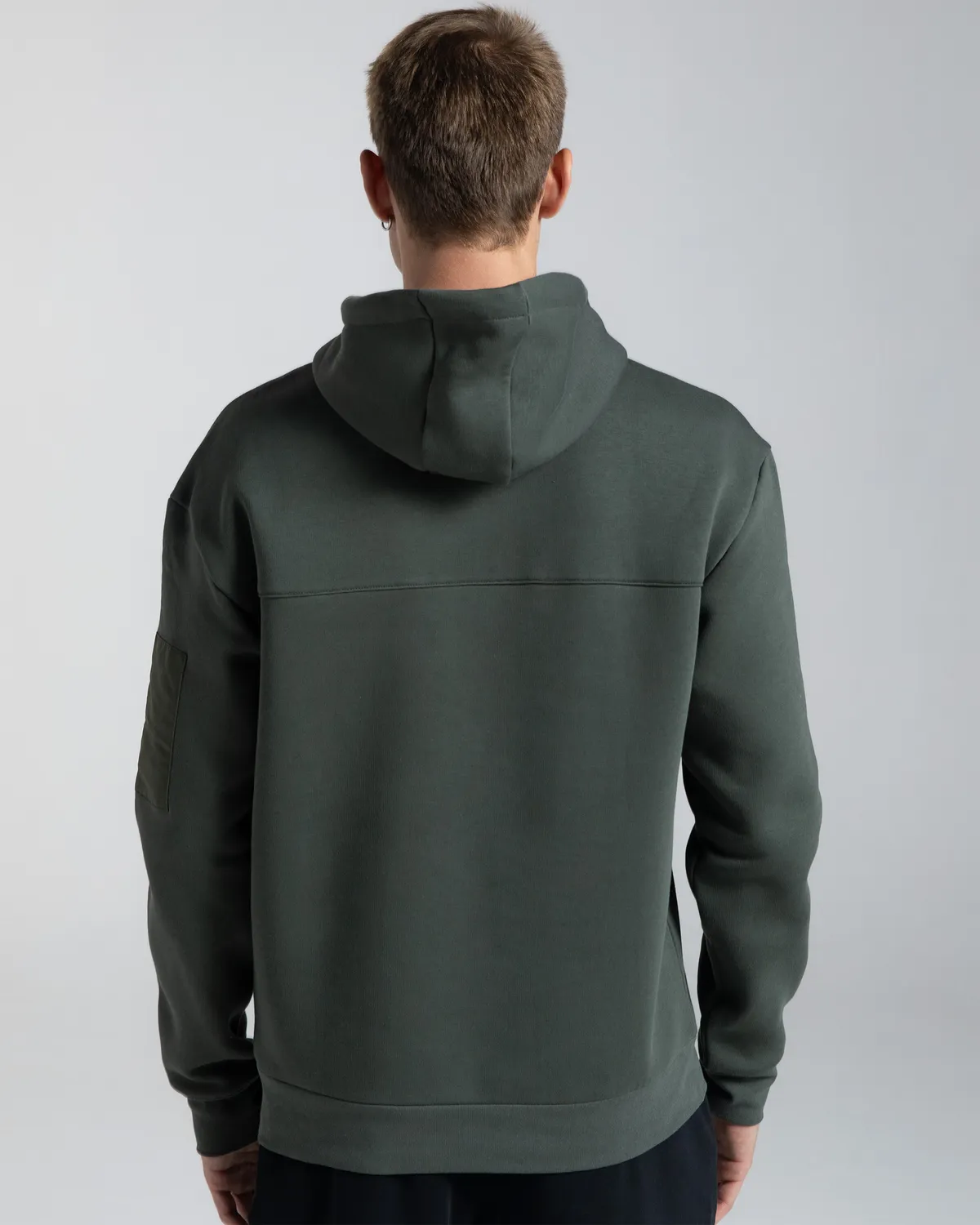Yeşil Authentic Hita Erkek Haki Oversize Fit Hoodie