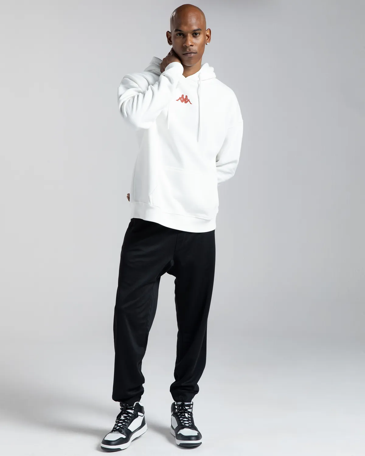 Beyaz Authentic Yao Erkek Beyaz Oversize Fit Hoodie