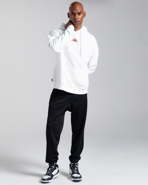 Beyaz Authentic Yao Erkek Beyaz Oversize Fit Hoodie - KAPPA® Türkiye