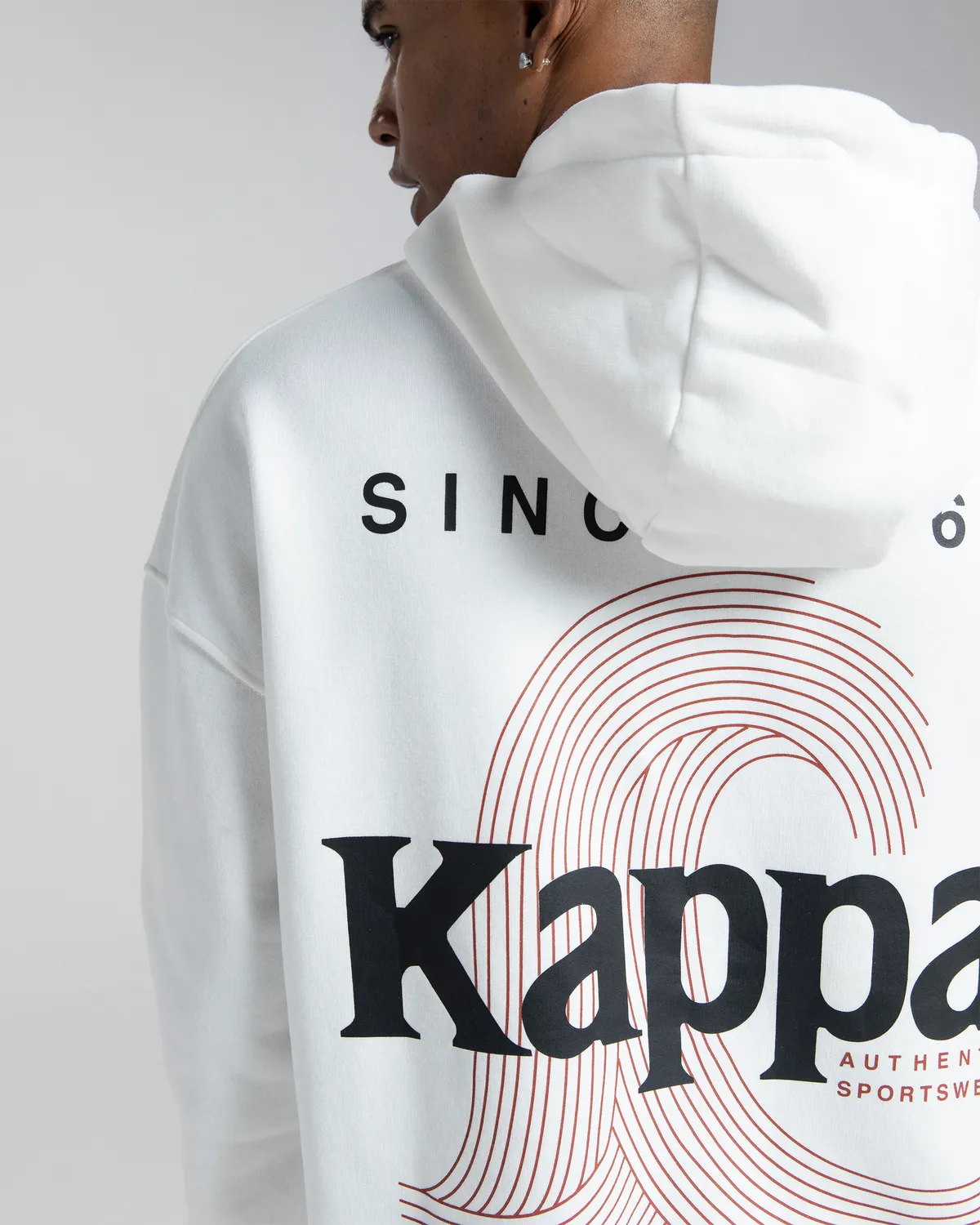 Beyaz Authentic Yao Erkek Beyaz Oversize Fit Hoodie