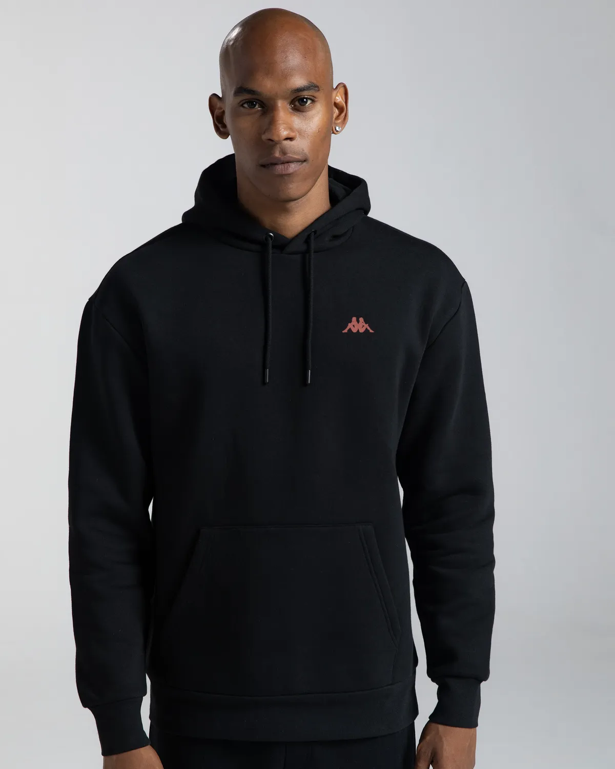 Siyah Authentic Fuji Erkek Siyah Oversize Fit Hoodie