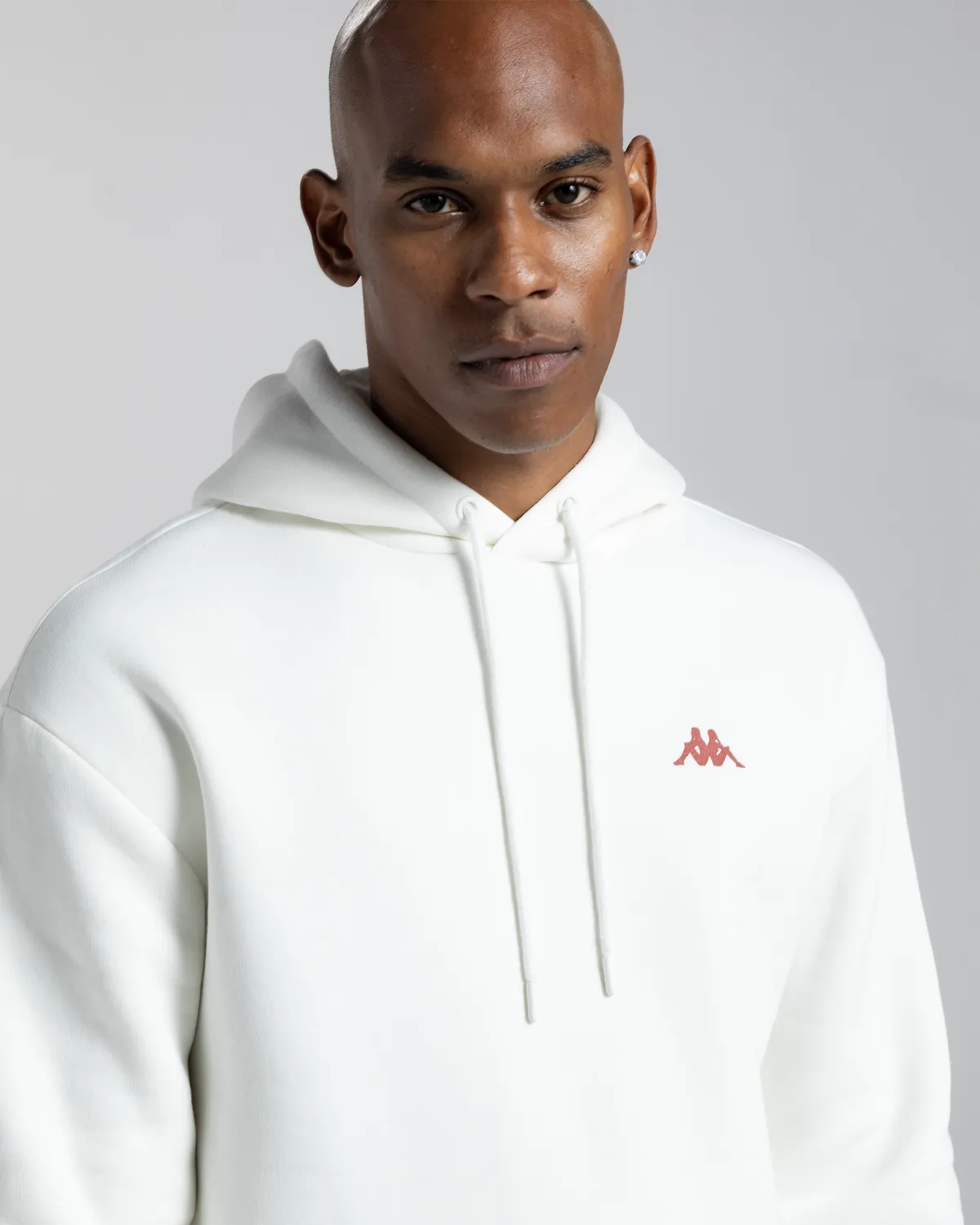 Beyaz Authentic Fuji Erkek Beyaz Oversize Fit Hoodie