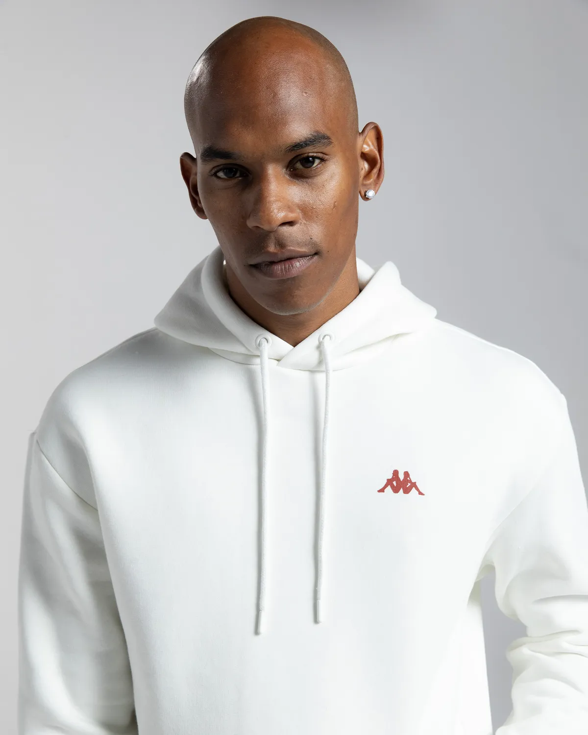 Beyaz Authentic Fuji Erkek Beyaz Oversize Fit Hoodie